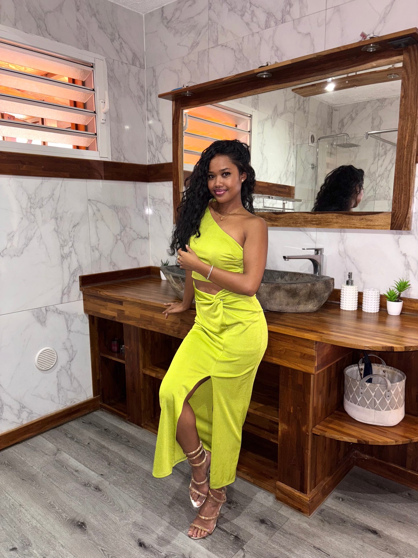 Robe asymétrique femme